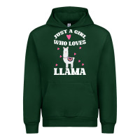 Forest Green Llama Just A Girl Who Loves Llamas Urban Hoodie - Bettercallsaul