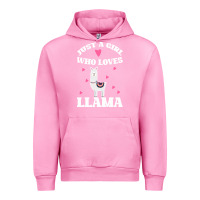 Fuchsia Pink Llama Just A Girl Who Loves Llamas Urban Hoodie - Bettercallsaul