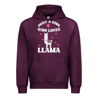 Mauve Wine Llama Just A Girl Who Loves Llamas Urban Hoodie - Bettercallsaul
