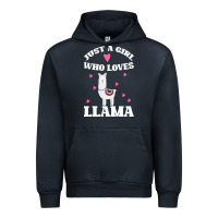 Navy Llama Just A Girl Who Loves Llamas Urban Hoodie - Bettercallsaul