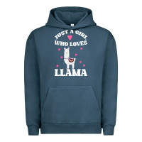 Pigment Midnight Navy Llama Just A Girl Who Loves Llamas Urban Hoodie - Bettercallsaul