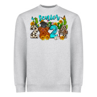 Heather Grey senior 2024 cow Heavyweight Sweatshirt - Zillion Design Studio