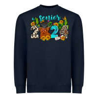 Navy senior 2024 cow Heavyweight Sweatshirt - Zillion Design Studio