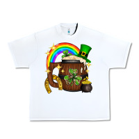 White st. patricks day barrel beer Urban Heavy Tee - Neo Western