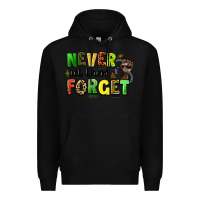 Black never let them forget juneteenth Premium Hoodie - LillyAllenDesigns