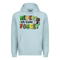Blue Mist never let them forget juneteenth Premium Hoodie - LillyAllenDesigns
