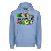 Colony Blue never let them forget juneteenth Premium Hoodie - LillyAllenDesigns