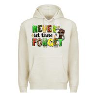 Oatmeal Heather never let them forget juneteenth Premium Hoodie - LillyAllenDesigns