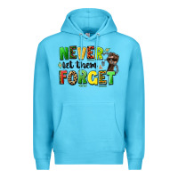 Ocean Blue never let them forget juneteenth Premium Hoodie - LillyAllenDesigns