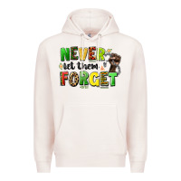 Pale Pink never let them forget juneteenth Premium Hoodie - LillyAllenDesigns