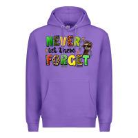 Purple never let them forget juneteenth Premium Hoodie - LillyAllenDesigns