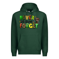 Sports Green never let them forget juneteenth Premium Hoodie - LillyAllenDesigns