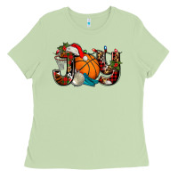 Matcha joy with basketball and santa's hat Ladies Tee - AdoDesignShop