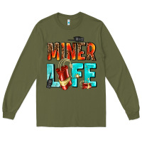 Army Green miner life Long Sleeve Tee - AdoDesignShop