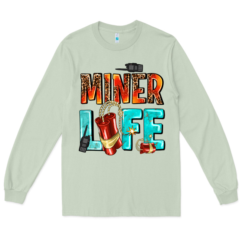 Miner Life Long Sleeve Tee by AdoDesignShop | Teevron