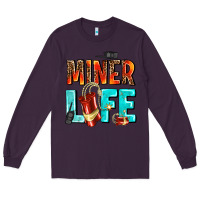 Plum miner life Long Sleeve Tee - AdoDesignShop