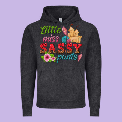 Little Miss Sassy Pants Vintage Hoodie Designed By Texasbilliewilder