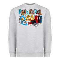 Heather Grey principal life Heavyweight Sweatshirt - Zillion Design Studio