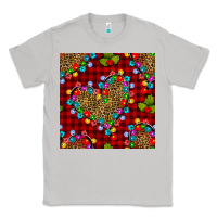 Moon Dust christmas lights and leopard hearts seamless pattern Classic Tee - BundleAndBundleShop