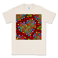 Natural christmas lights and leopard hearts seamless pattern Classic Tee - BundleAndBundleShop