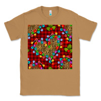 Toasted Coconut christmas lights and leopard hearts seamless pattern Classic Tee - BundleAndBundleShop