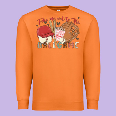 Take Me Out To The Ballgame Premium Sweatshirt Designed By Maliassmallbusiness