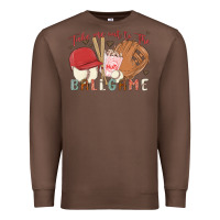Chestnut take me out to the ballgame Premium Sweatshirt - MaliasSmallBusiness