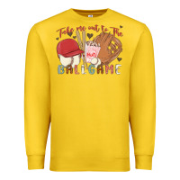 Lemon take me out to the ballgame Premium Sweatshirt - MaliasSmallBusiness