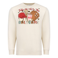 Sandshell take me out to the ballgame Premium Sweatshirt - MaliasSmallBusiness