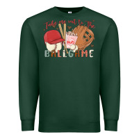 Sports Green take me out to the ballgame Premium Sweatshirt - MaliasSmallBusiness