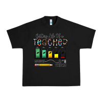 Black battery life of a teacher monday friday Urban Heavy Tee - CowhideDigitalArt