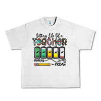 Lunar Rock battery life of a teacher monday friday Urban Heavy Tee - CowhideDigitalArt