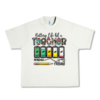 Pistachio battery life of a teacher monday friday Urban Heavy Tee - CowhideDigitalArt
