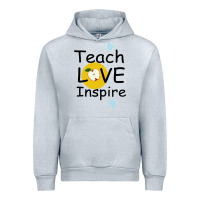 Heather Grey Teach Love Inspire Urban Hoodie - Bettercallsaul