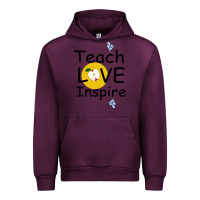Mauve Wine Teach Love Inspire Urban Hoodie - Bettercallsaul