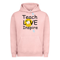 Pigment Salmon Teach Love Inspire Urban Hoodie - Bettercallsaul