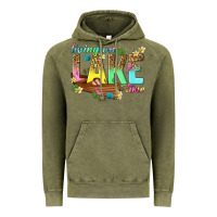 Vintage Olive living on lake time Vintage Hoodie - texasbilliewilder