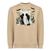 Mushroom Ghost Cat Heavyweight Sweatshirt - texasbilliewilder