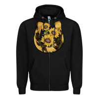 Black horseshoe sunflower camouflage Zipper Hoodie - AdoDesignShop