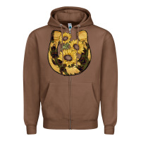 Horseshoe Sunflower Camouflage Zipper Hoodie | Teevron