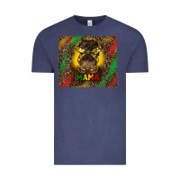 Vintage Denim juneteenth afro bun mama tumbler Vintage Tee - HRA Design Shop