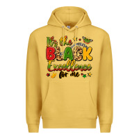 Antique Gold it's the black excellence for me Premium Hoodie - LillyAllenDesigns