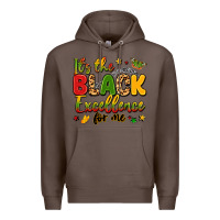 Coffee it's the black excellence for me Premium Hoodie - LillyAllenDesigns
