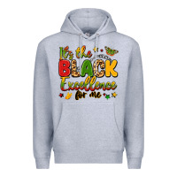 Heather Grey it's the black excellence for me Premium Hoodie - LillyAllenDesigns