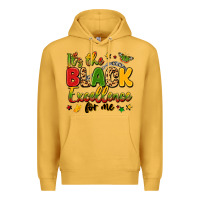 Mustard it's the black excellence for me Premium Hoodie - LillyAllenDesigns
