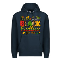 Navy it's the black excellence for me Premium Hoodie - LillyAllenDesigns