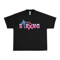 Strong With Cross Ribbon Urban Heavy Tee | Teevron