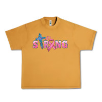 Peanut Butter strong with cross ribbon Urban Heavy Tee - HRA Design Shop