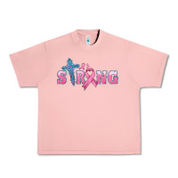 Salmon strong with cross ribbon Urban Heavy Tee - HRA Design Shop