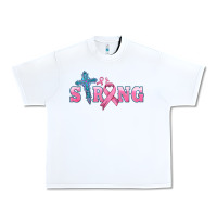 White strong with cross ribbon Urban Heavy Tee - HRA Design Shop